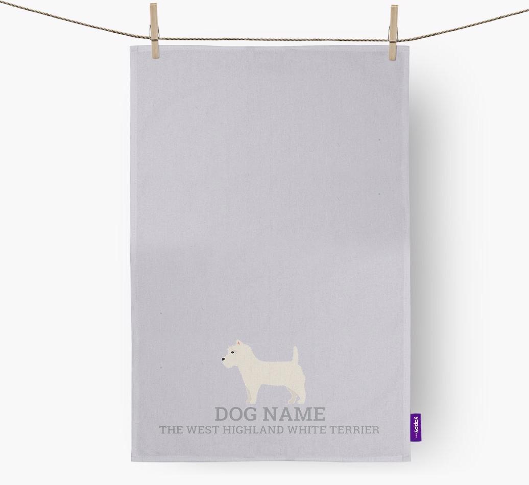 Personalized '{dogsName} The {breedFullName}' Dish Towel