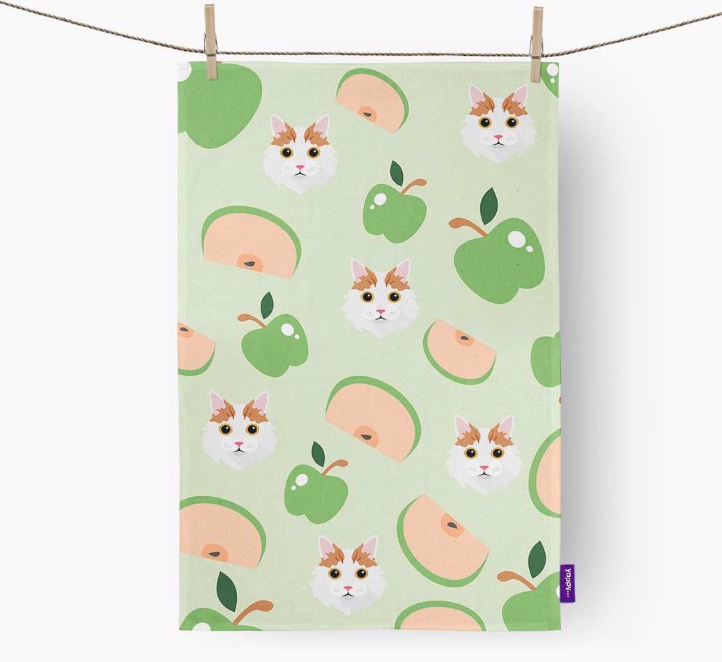 'Fruit Pattern' - Personalized {breedFullName} Dish Towel