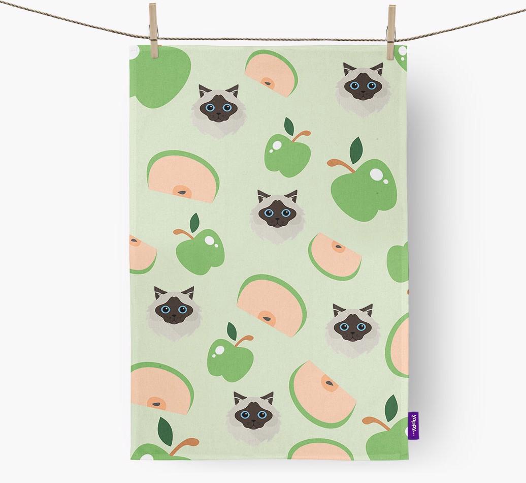 'Fruit Pattern' - Personalized {breedFullName} Dish Towel