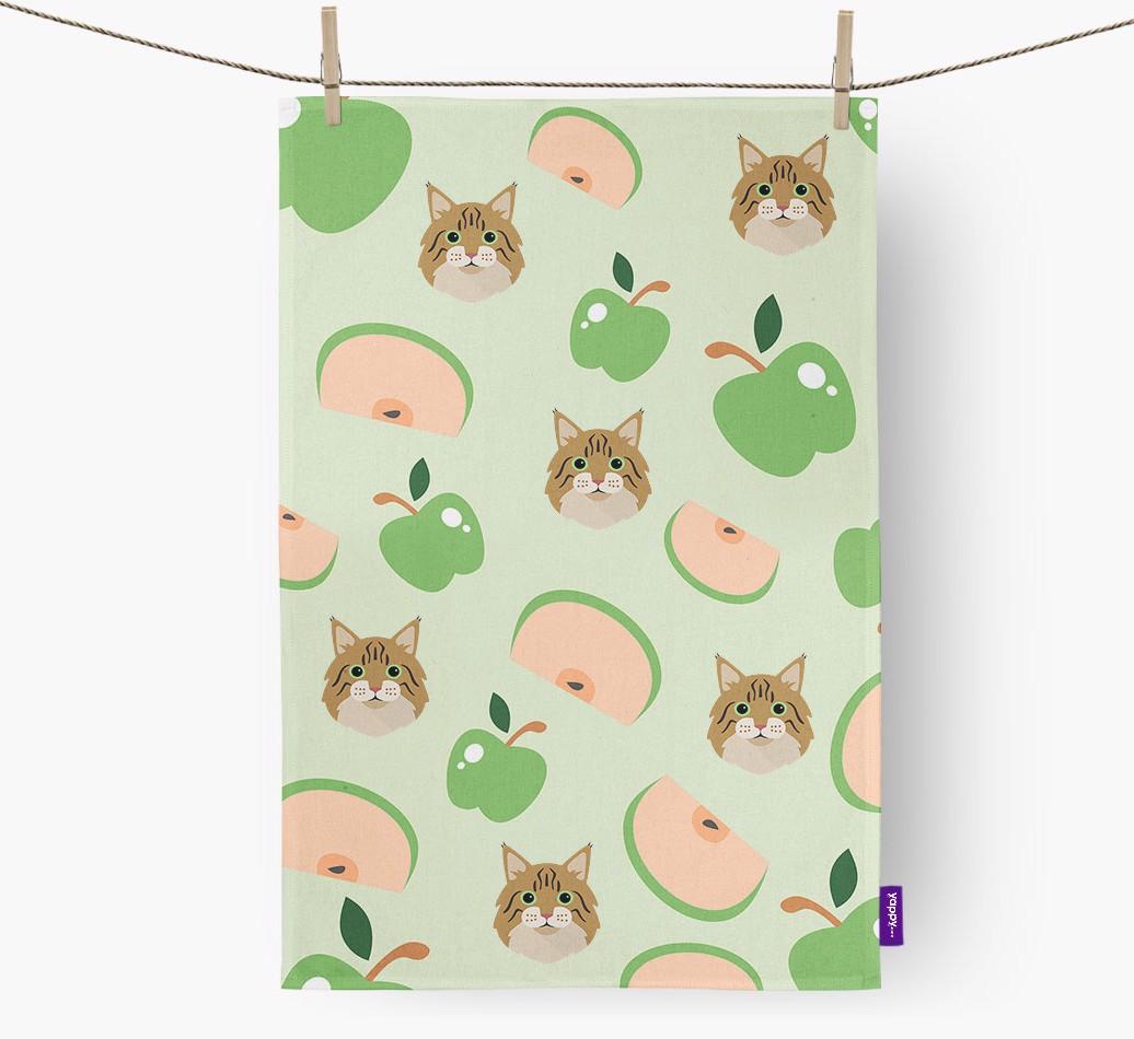 'Fruit Pattern' - Personalized {breedFullName} Dish Towel