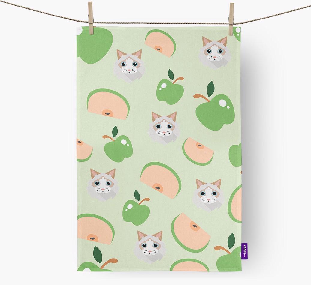 'Fruit Pattern' - Personalized {breedFullName} Dish Towel