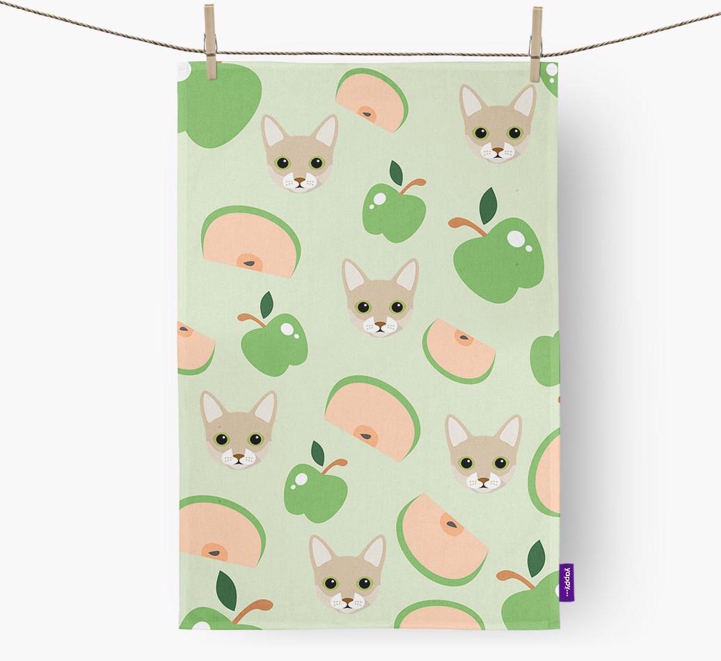 'Fruit Pattern' - Personalized {breedFullName} Dish Towel