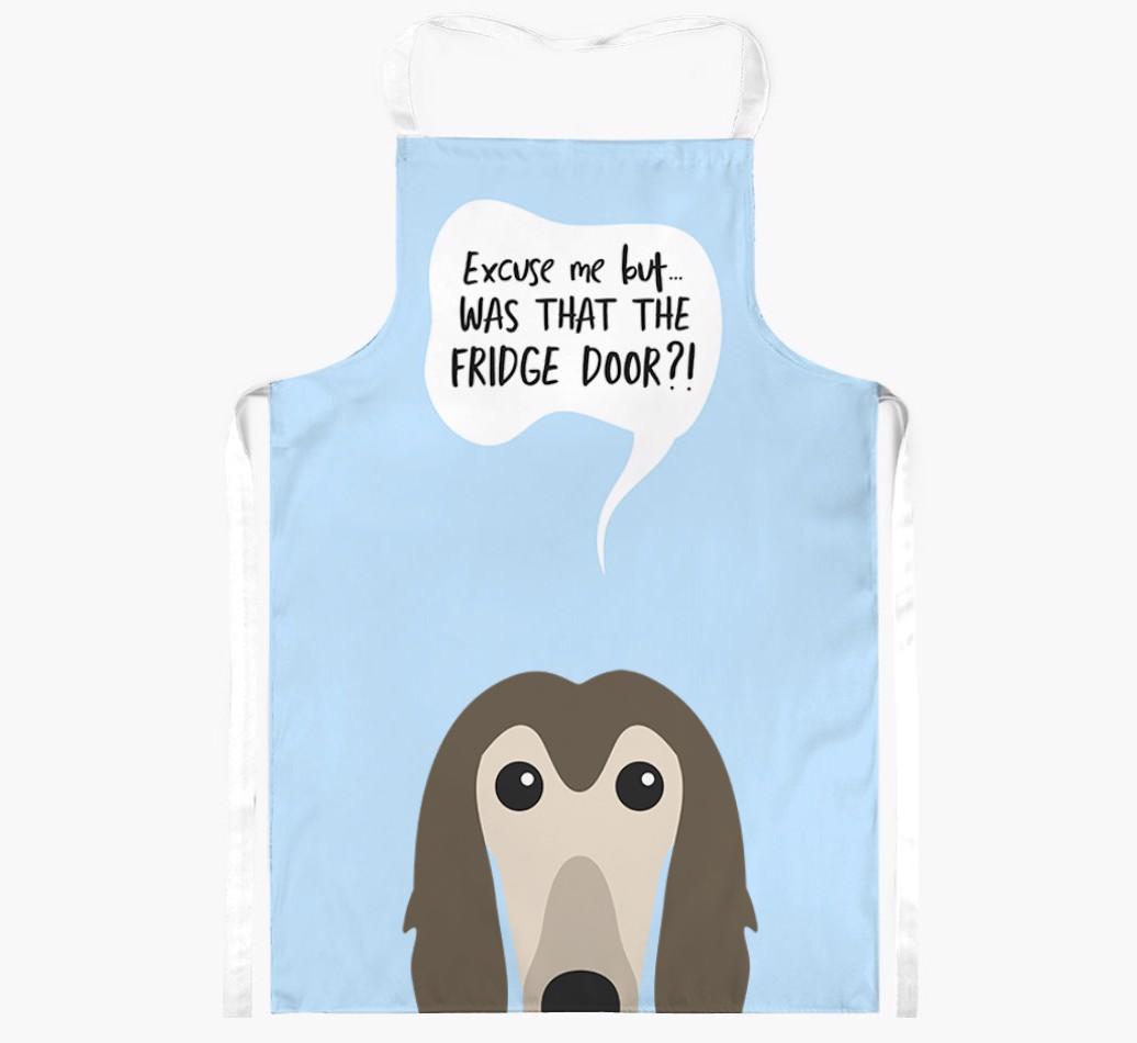 Was That The Fridge Door: Personalized {breedFullName} Apron