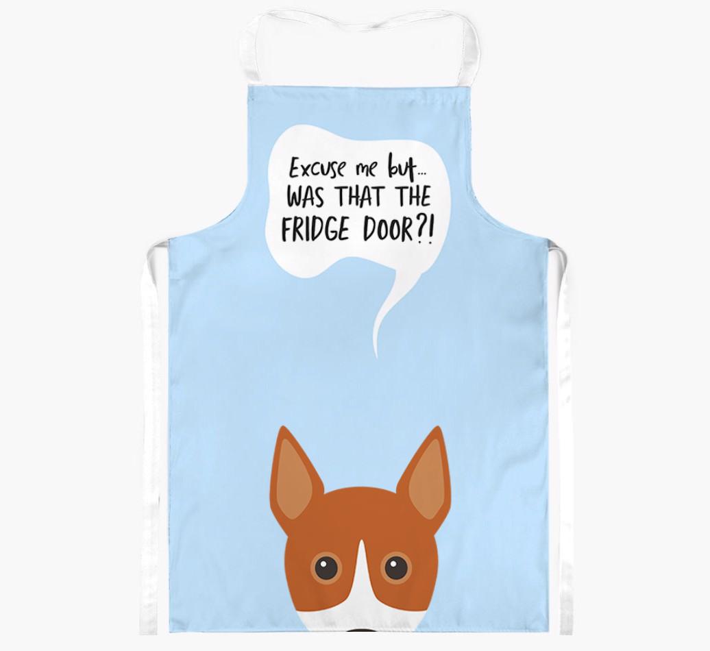 Was That The Fridge Door: Personalized {breedFullName} Apron