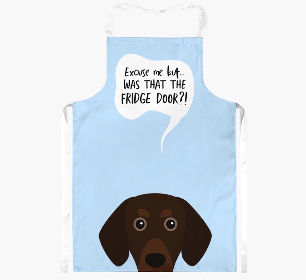 Was That The Fridge Door: Personalized {breedFullName} Apron