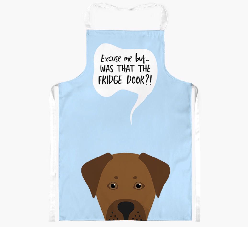 Was That The Fridge Door: Personalized {breedFullName} Apron
