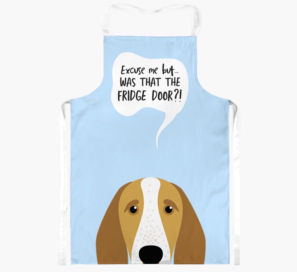Was That The Fridge Door: Personalized {breedFullName} Apron