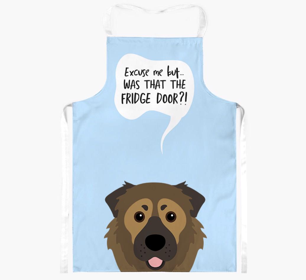 Was That The Fridge Door: Personalized {breedFullName} Apron