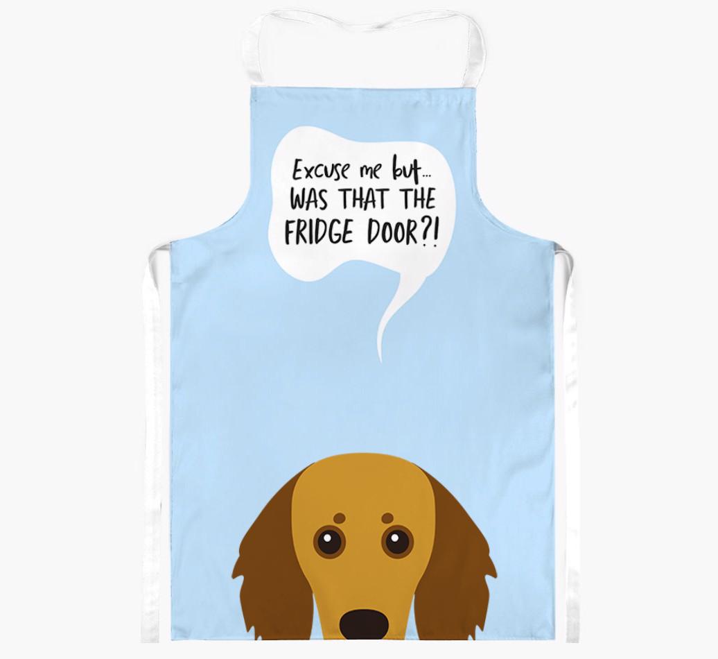 Was That The Fridge Door: Personalized {breedFullName} Apron