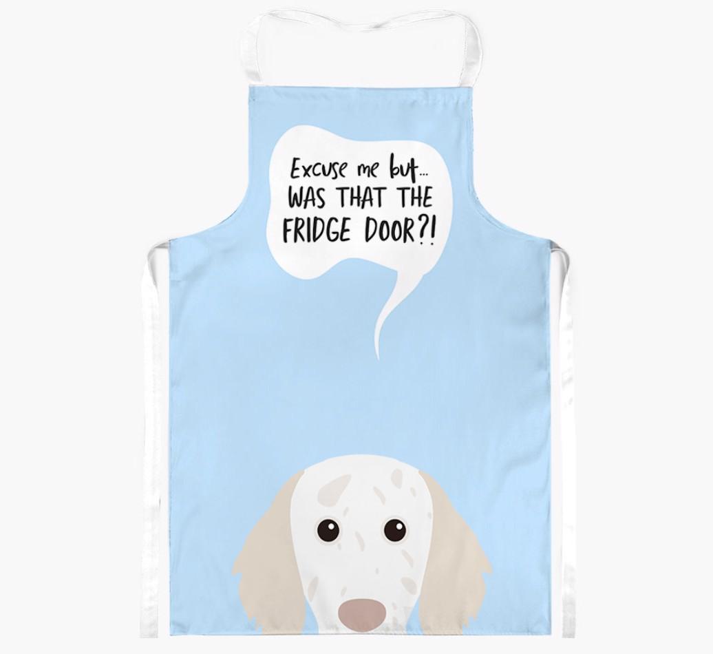 Was That The Fridge Door: Personalized {breedFullName} Apron