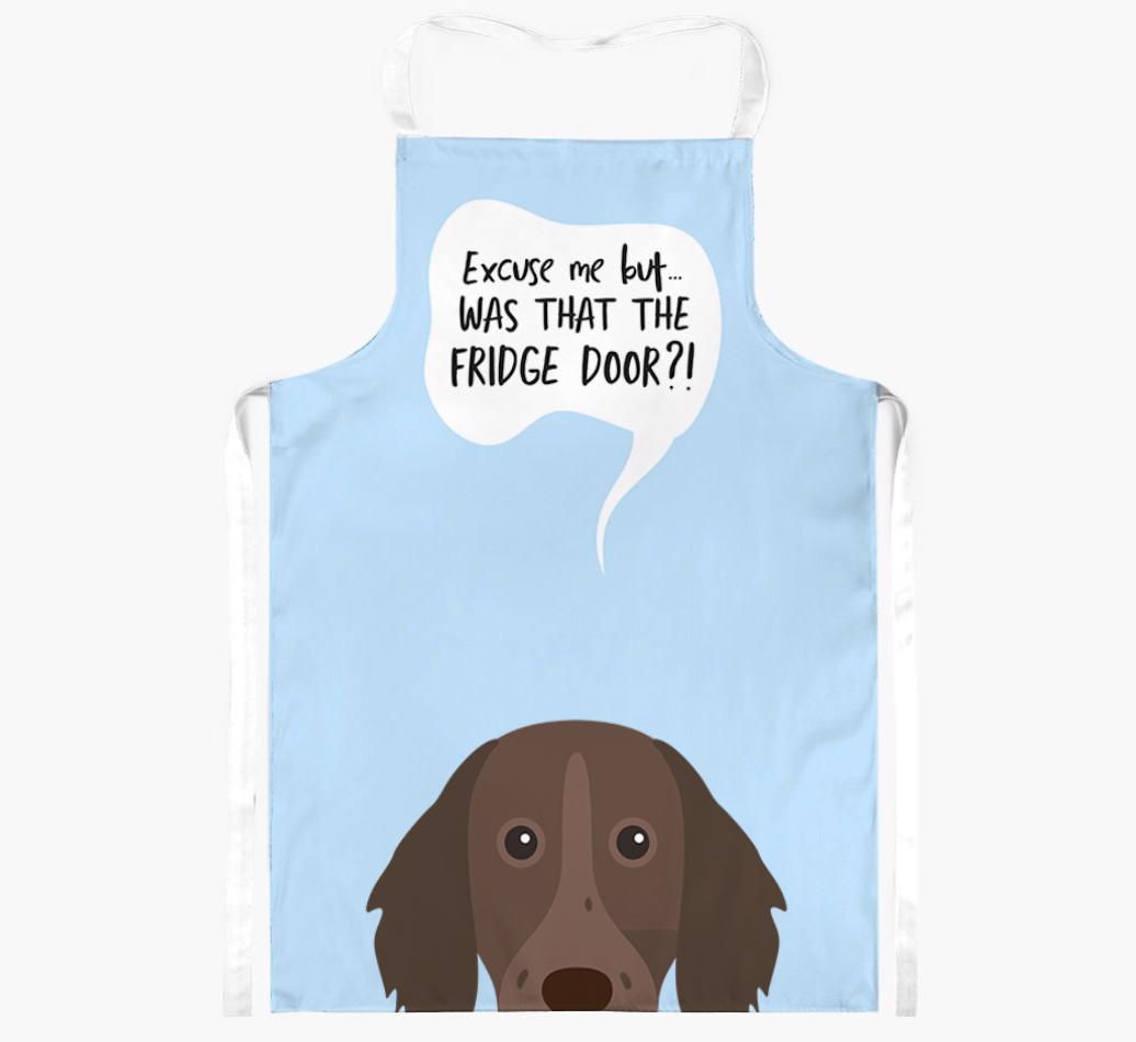 Was That The Fridge Door: Personalized {breedFullName} Apron