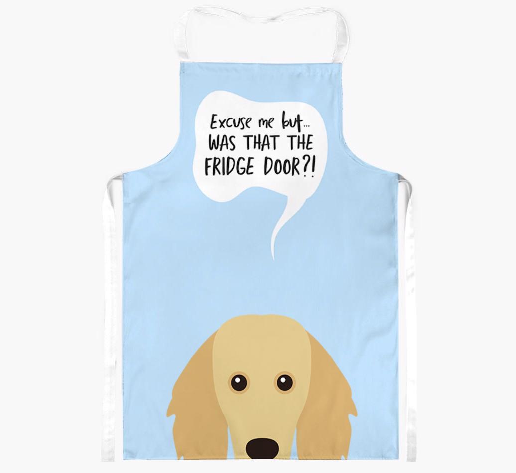 Was That The Fridge Door: Personalized {breedFullName} Apron
