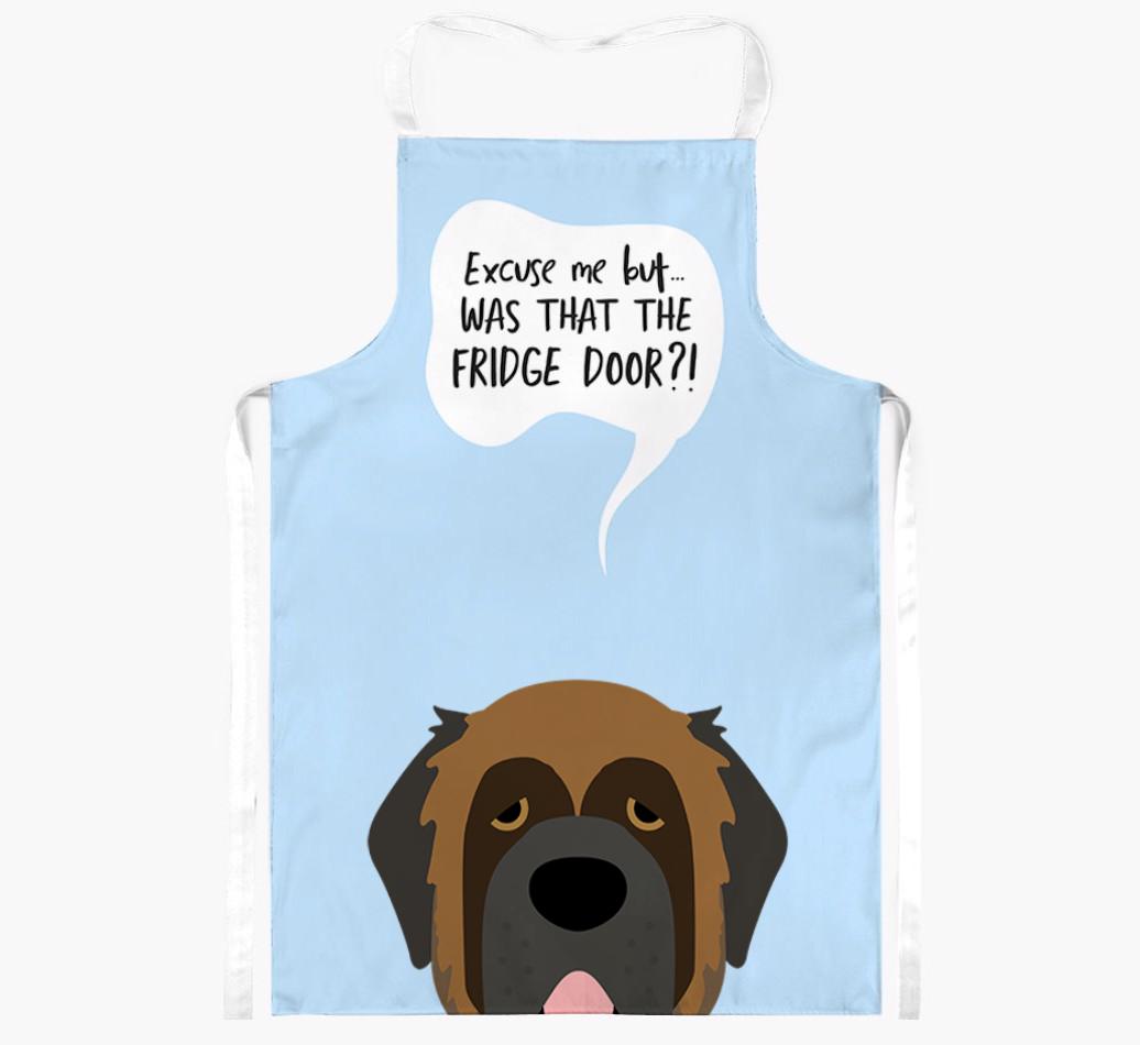 Was That The Fridge Door: Personalized {breedFullName} Apron