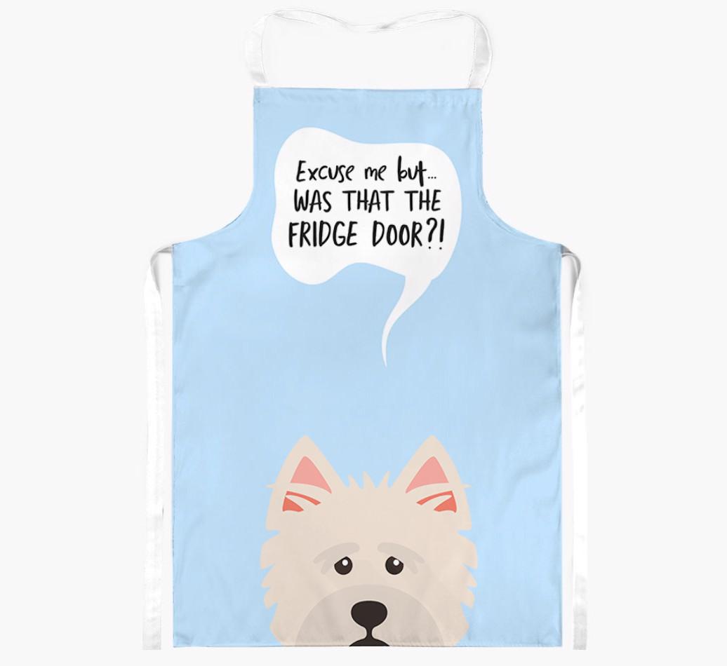 Was That The Fridge Door: Personalized {breedFullName} Apron