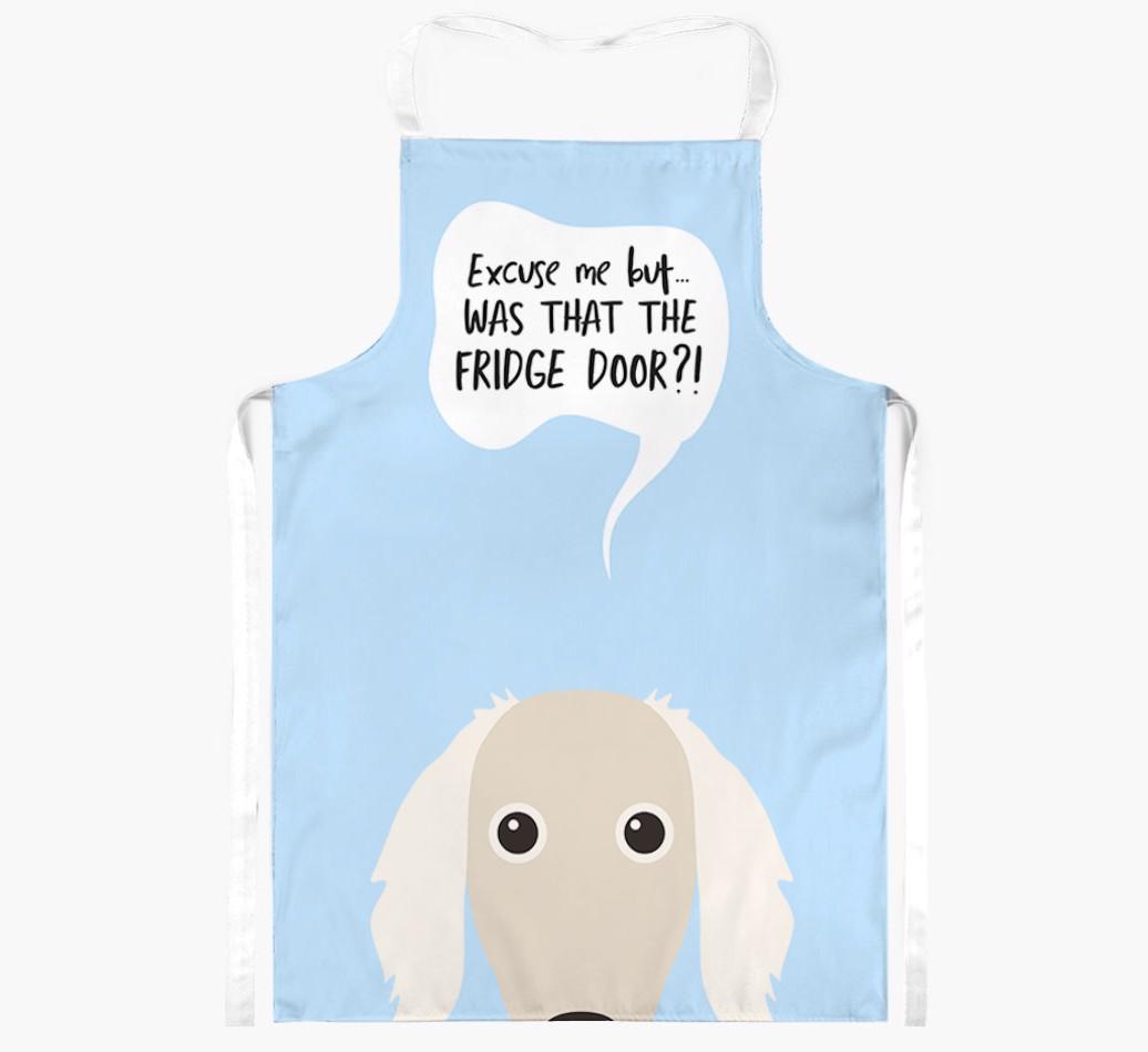 Was That The Fridge Door: Personalized {breedFullName} Apron