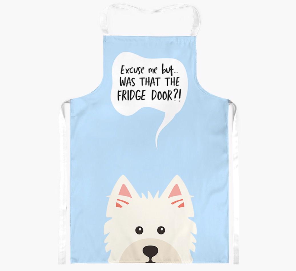 Was That The Fridge Door: Personalized {breedFullName} Apron