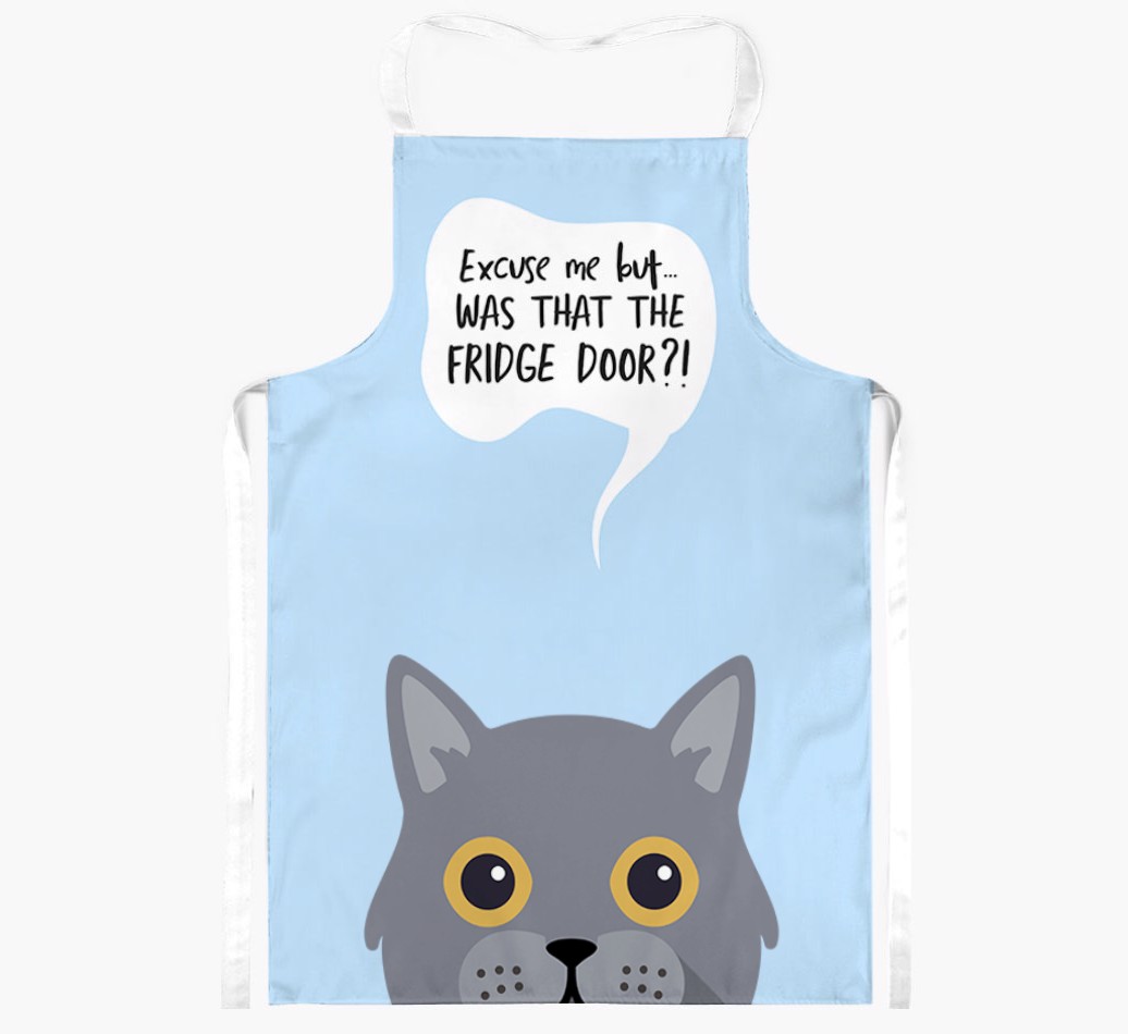 Was That The Fridge Door: Personalised {breedShortName} Apron