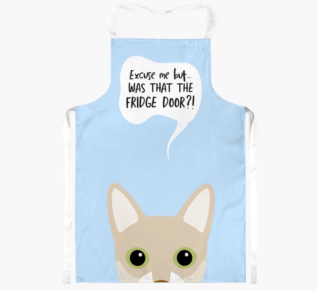 Was That The Fridge Door: Personalised {breedShortName} Apron