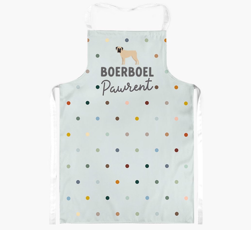 Personalised '{dogsName} The {breedFullName}' Apron