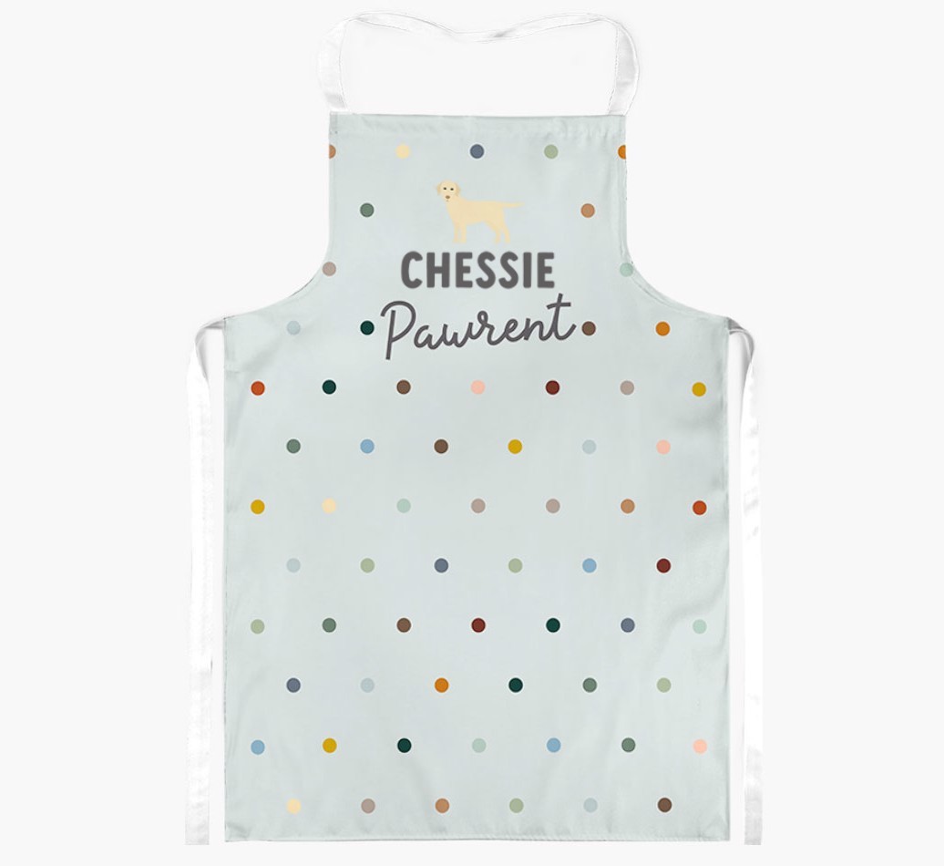 Personalised '{dogsName} The {breedFullName}' Apron