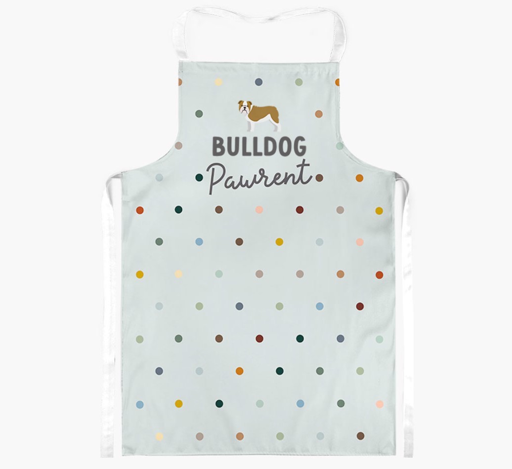 Personalised '{dogsName} The {breedFullName}' Apron