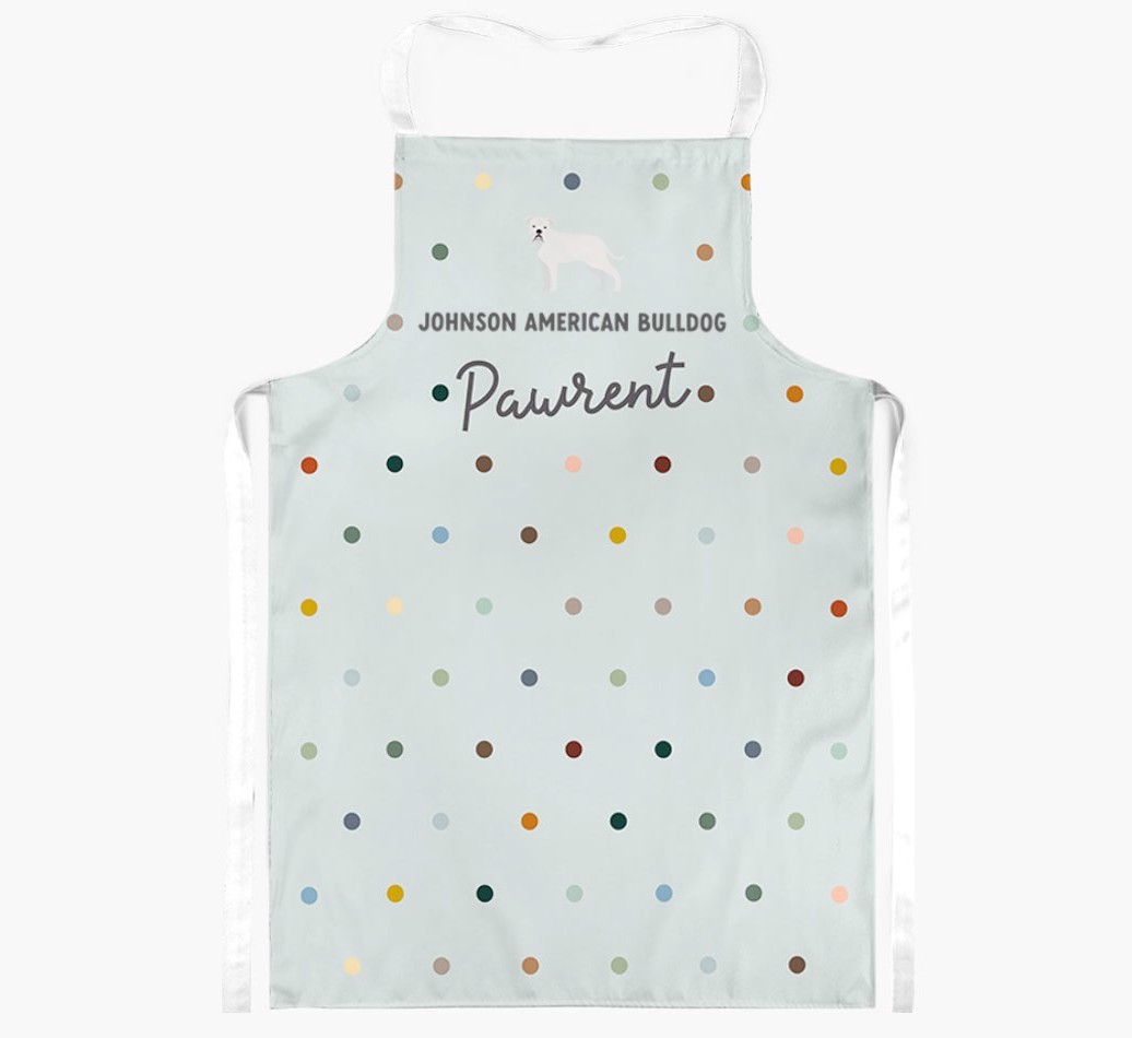 Personalised '{dogsName} The {breedFullName}' Apron