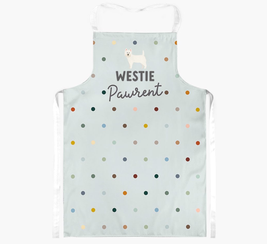 Personalised '{dogsName} The {breedFullName}' Apron
