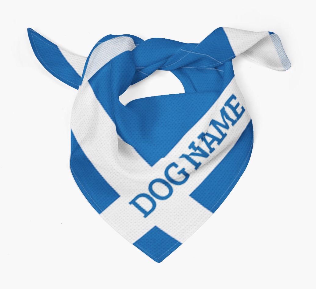 'Scottish Flag' - Personalised {breedFullName} Bandana