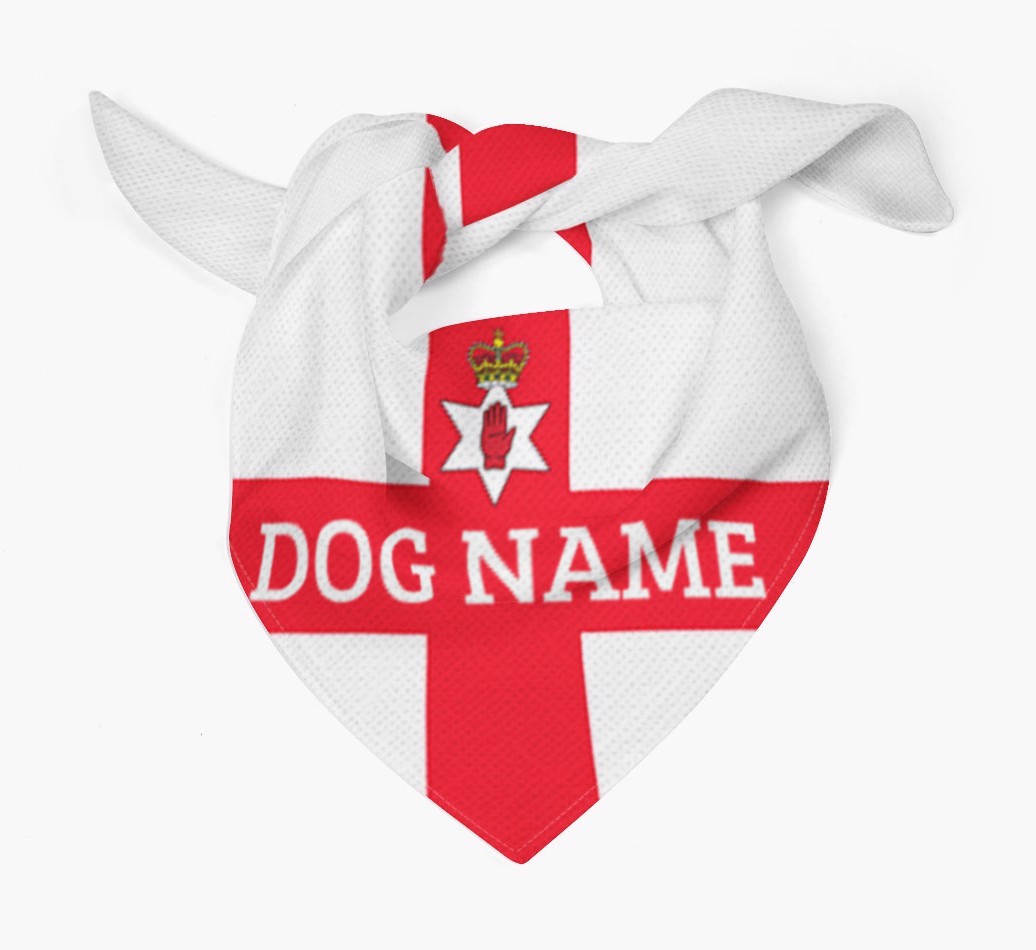 'Northern Irish Flag' - Personalised {breedFullName} Bandana