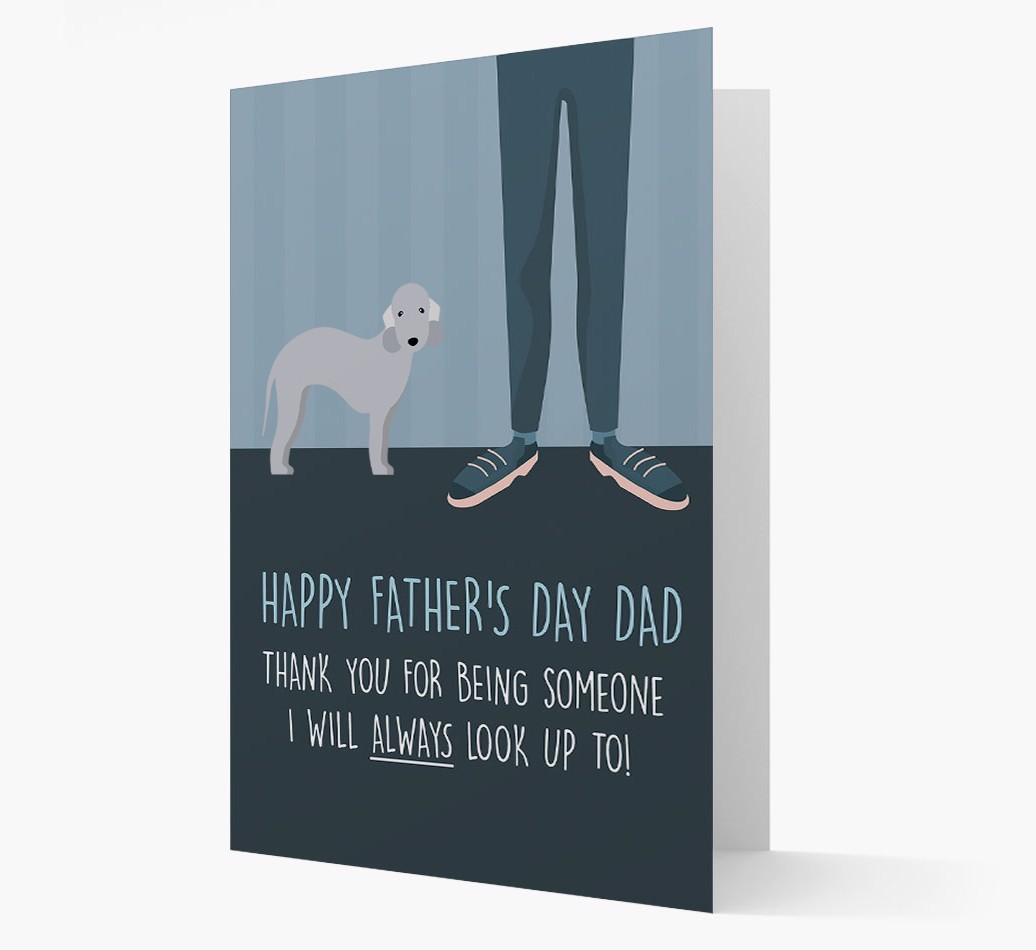 'Happy Father's Day Dad' - Personalised {breedFullName} Father's Day Card