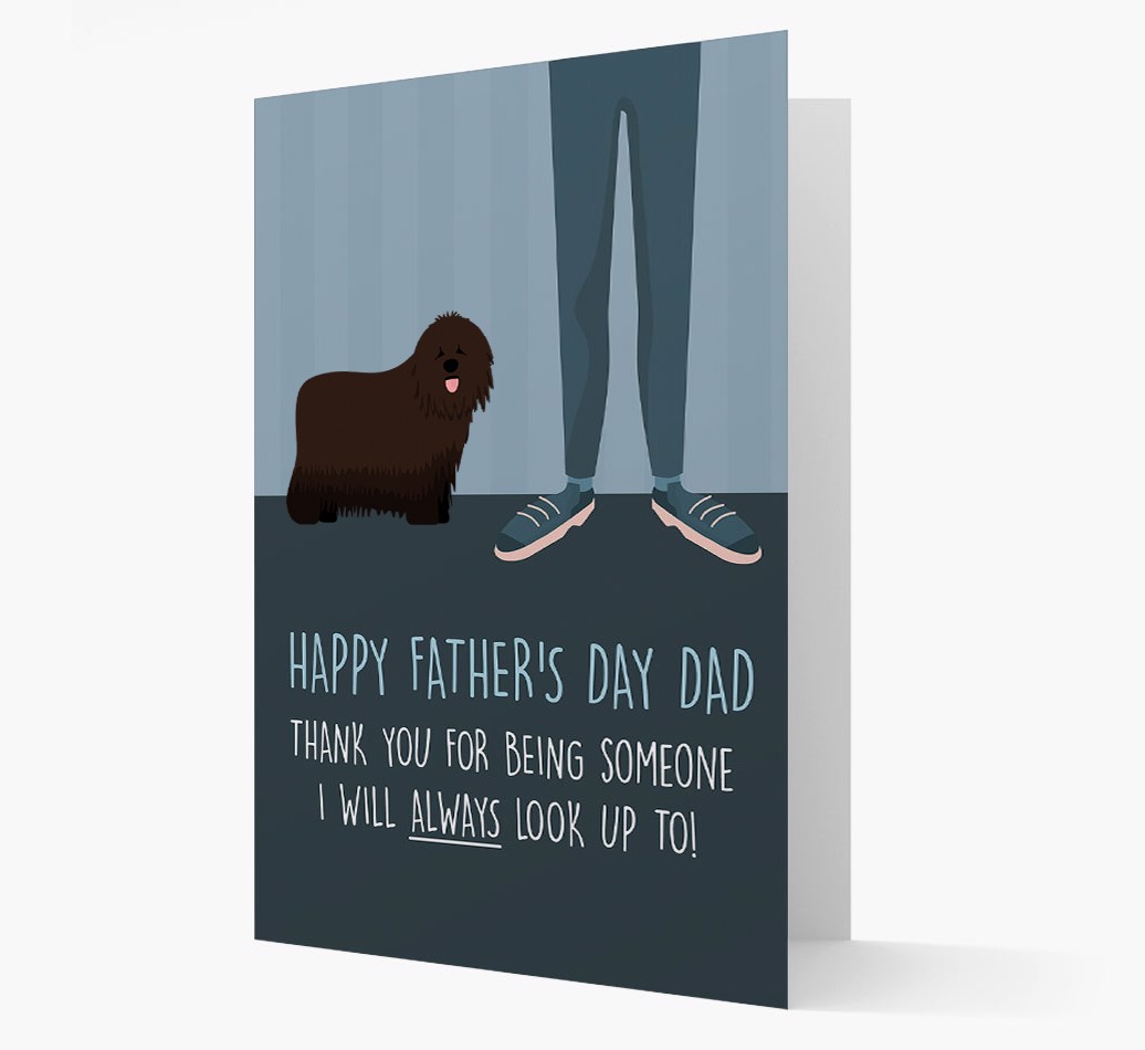'Happy Father's Day Dad' - Personalised {breedFullName} Father's Day Card