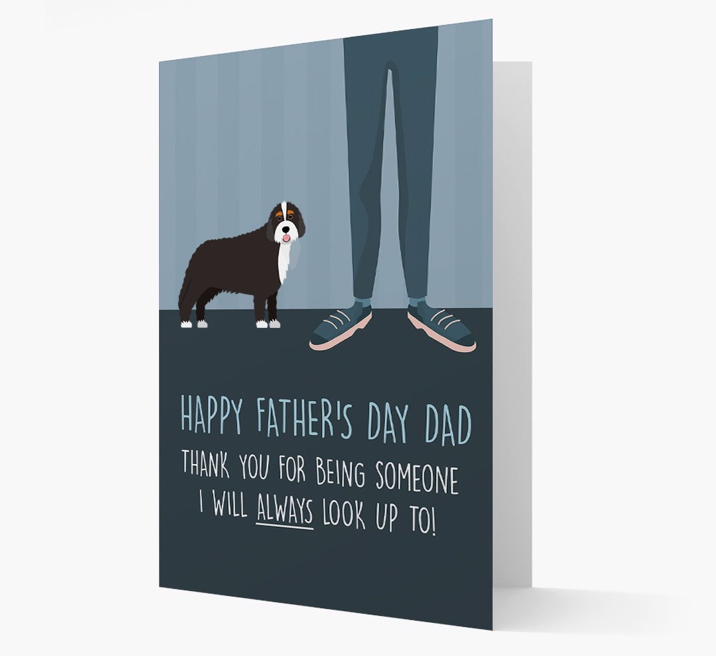 'Happy Father's Day Dad' - Personalised {breedFullName} Father's Day Card