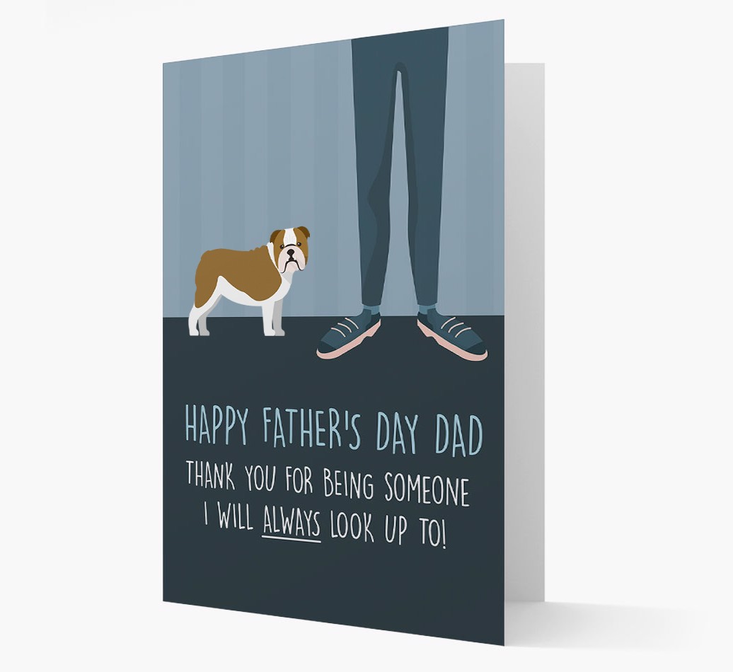 'Happy Father's Day Dad' - Personalised {breedFullName} Father's Day Card