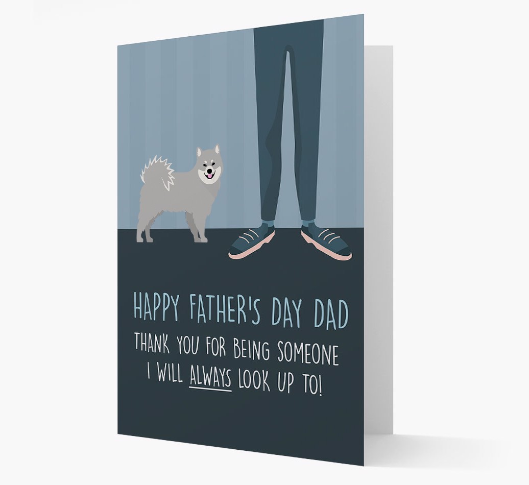 'Happy Father's Day Dad' - Personalised {breedFullName} Father's Day Card