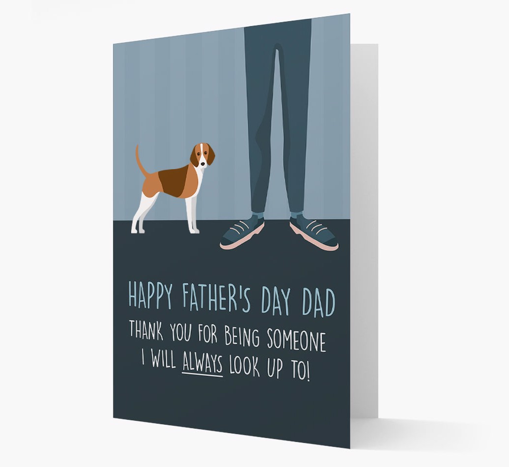 'Happy Father's Day Dad' - Personalised {breedFullName} Father's Day Card