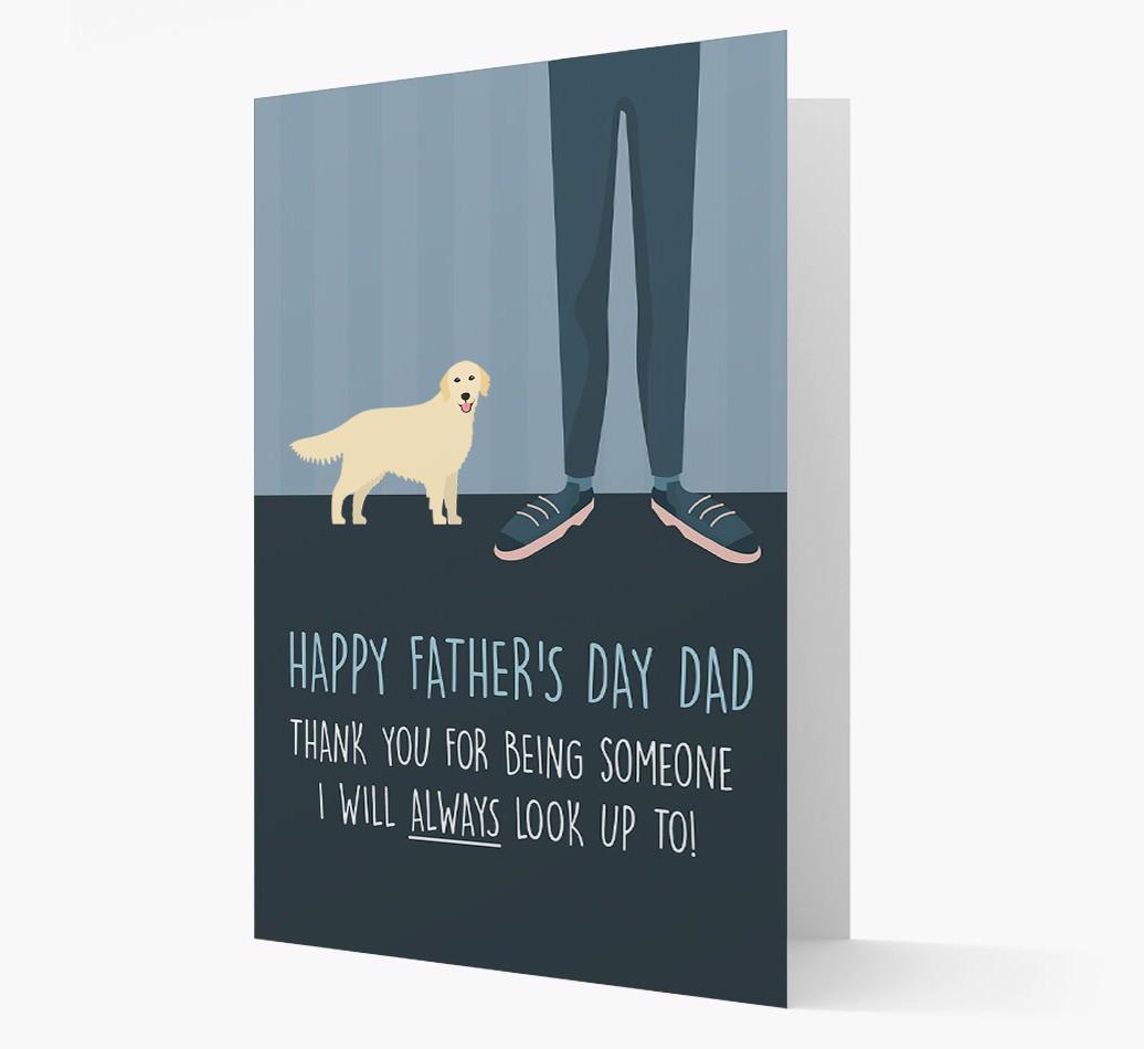 'Happy Father's Day Dad' - Personalized {breedFullName} Father's Day Card
