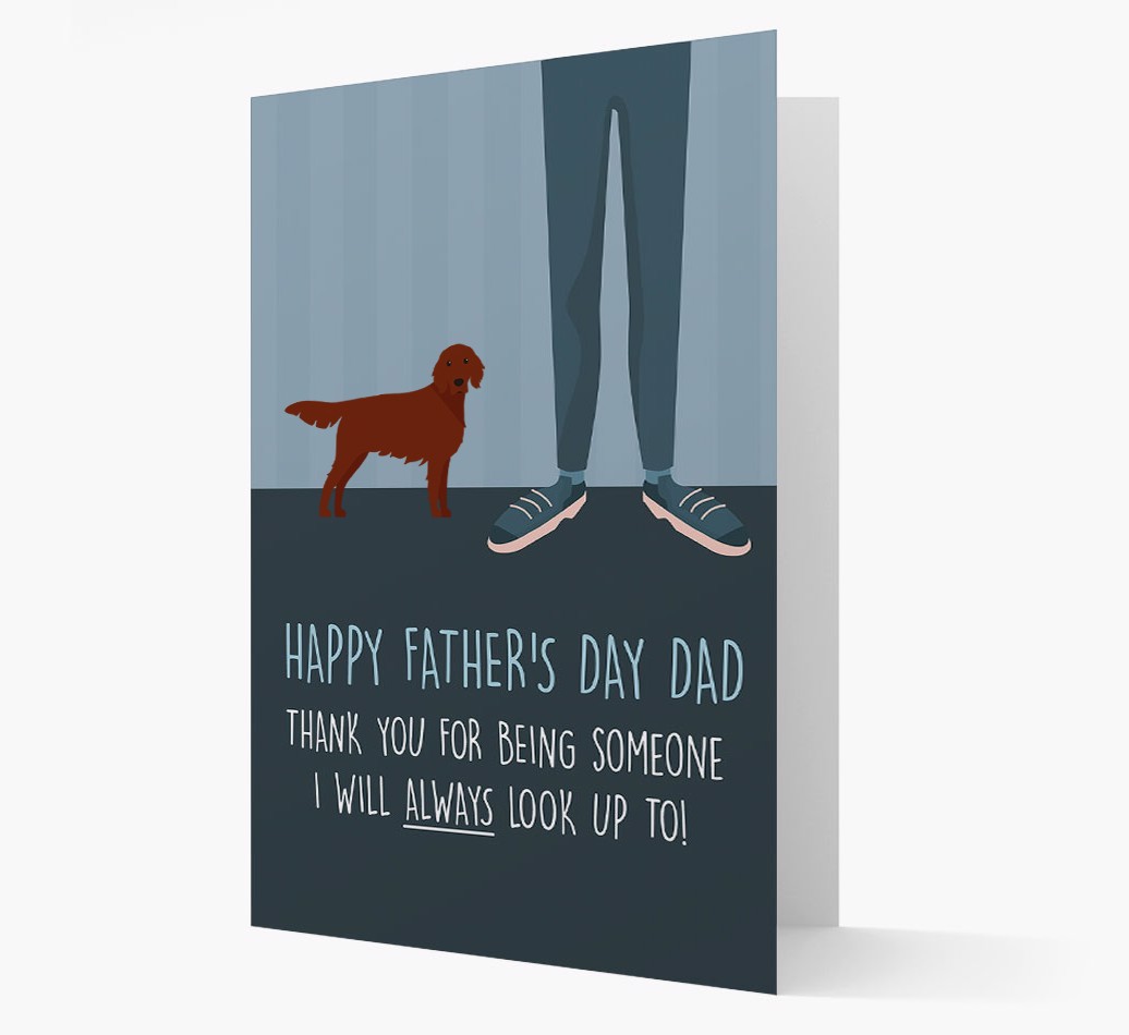 'Happy Father's Day Dad' - Personalised {breedFullName} Father's Day Card