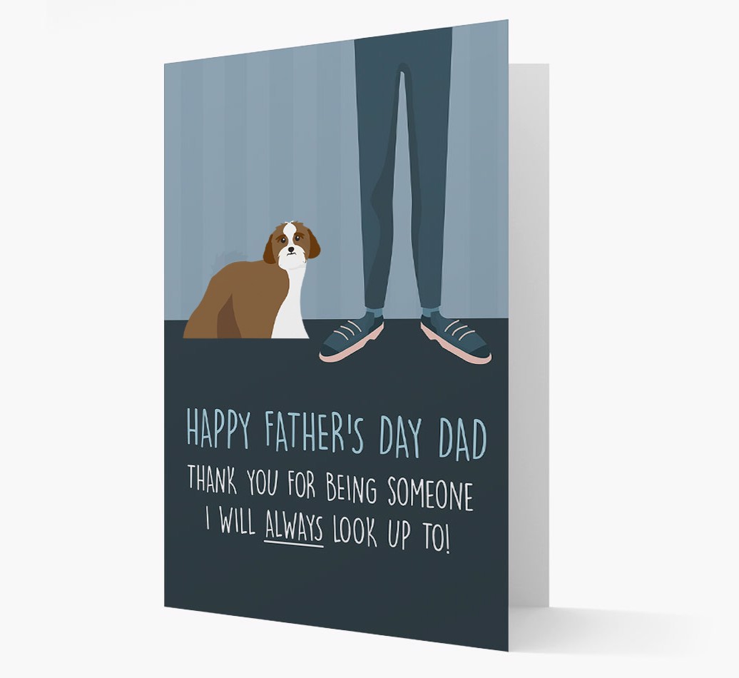 'Happy Father's Day Dad' - Personalised {breedFullName} Father's Day Card