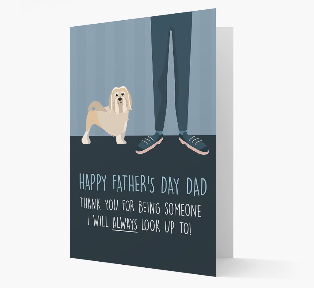 'Happy Father's Day Dad' - Personalised {breedFullName} Father's Day Card