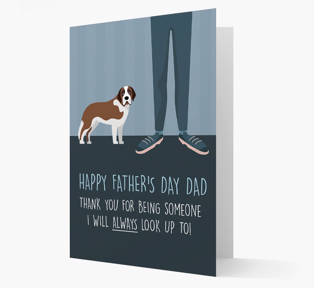 'Happy Father's Day Dad' - Personalised {breedFullName} Father's Day Card