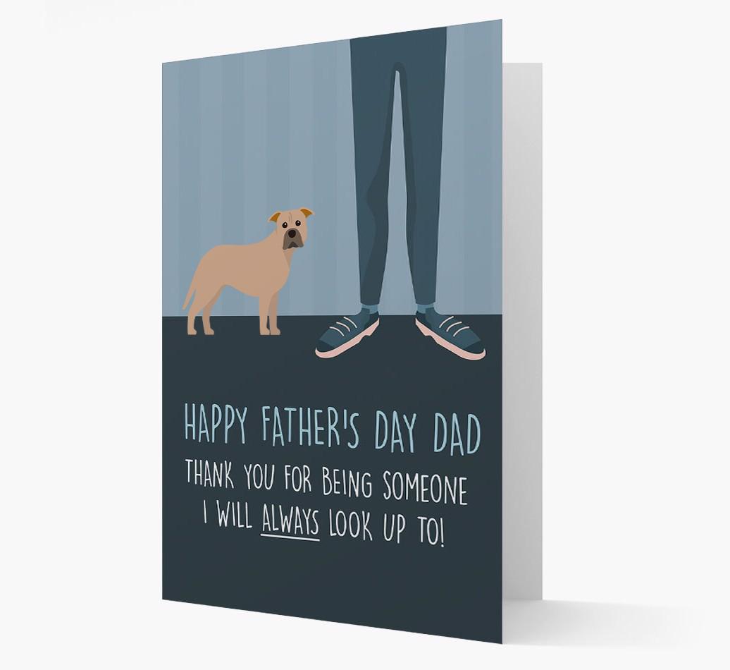 'Happy Father's Day Dad' - Personalized {breedFullName} Father's Day Card