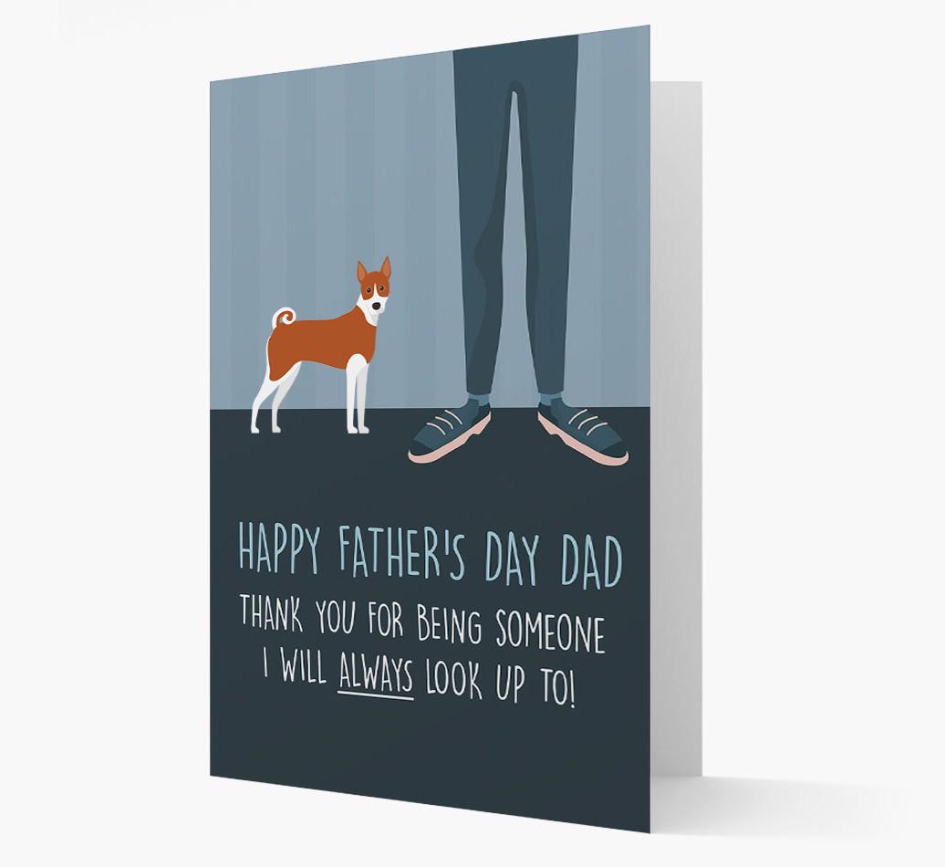 'Happy Father's Day Dad' - Personalized {breedFullName} Father's Day Card