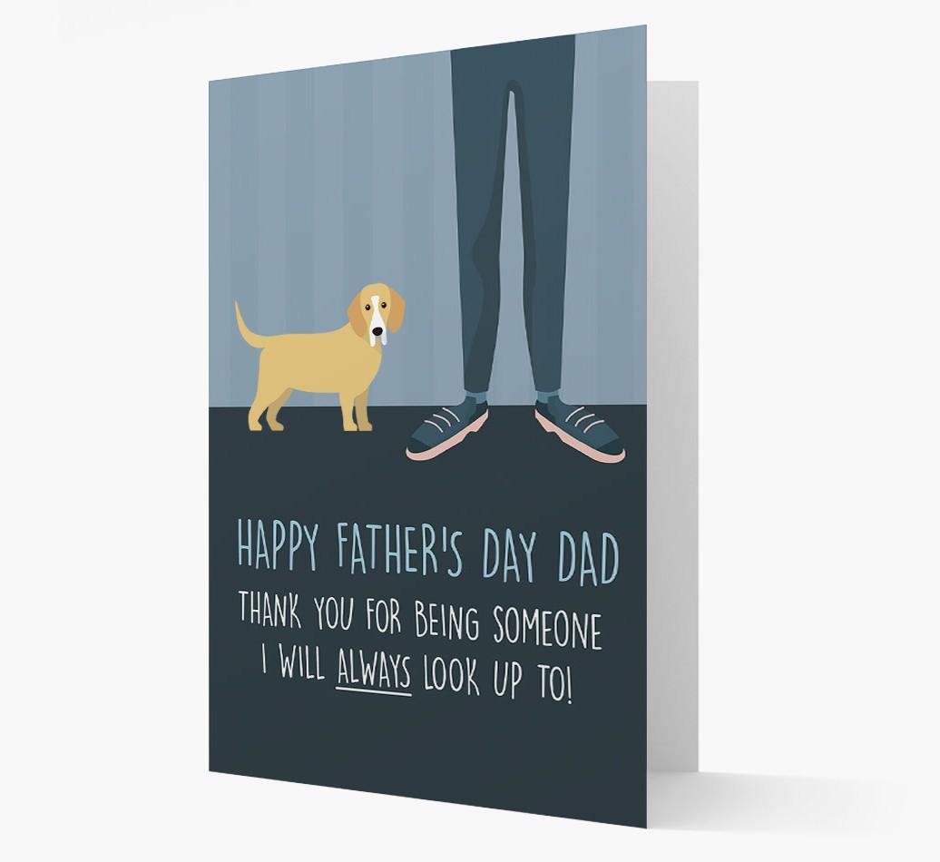 'Happy Father's Day Dad' - Personalized {breedFullName} Father's Day Card