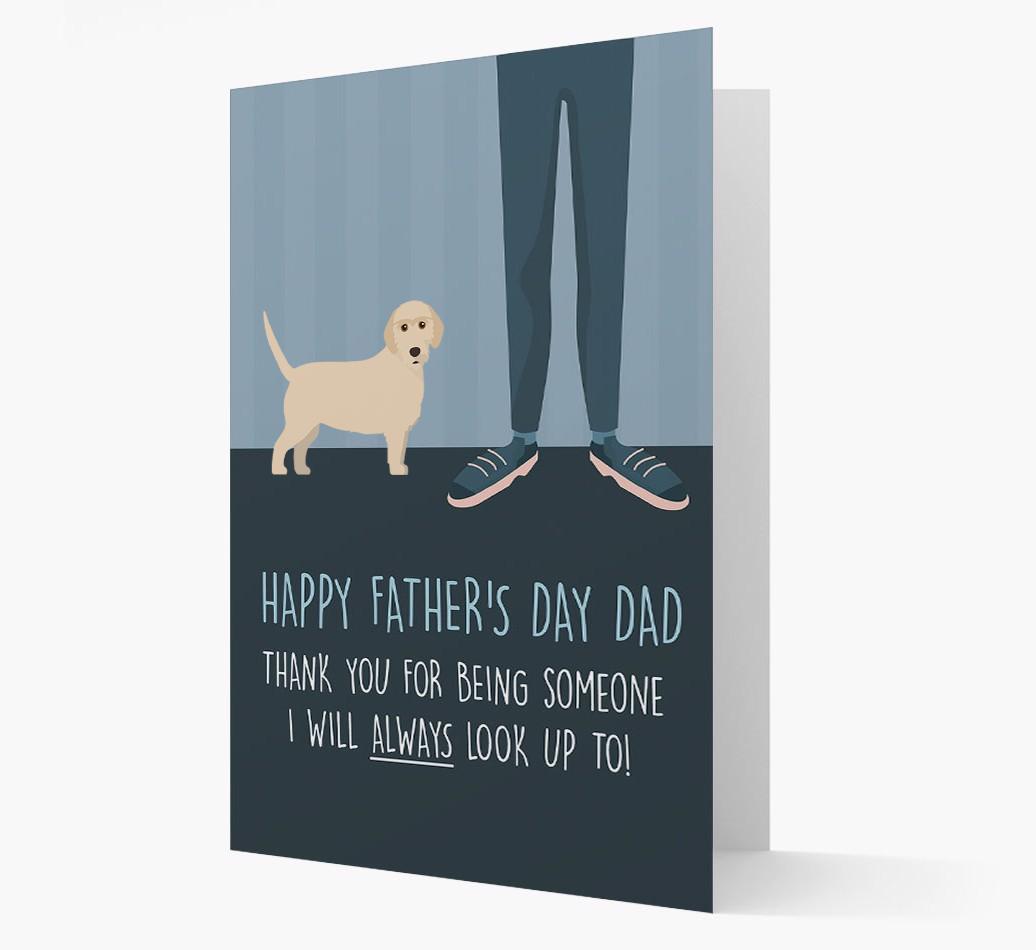 'Happy Father's Day Dad' - Personalized {breedFullName} Father's Day Card