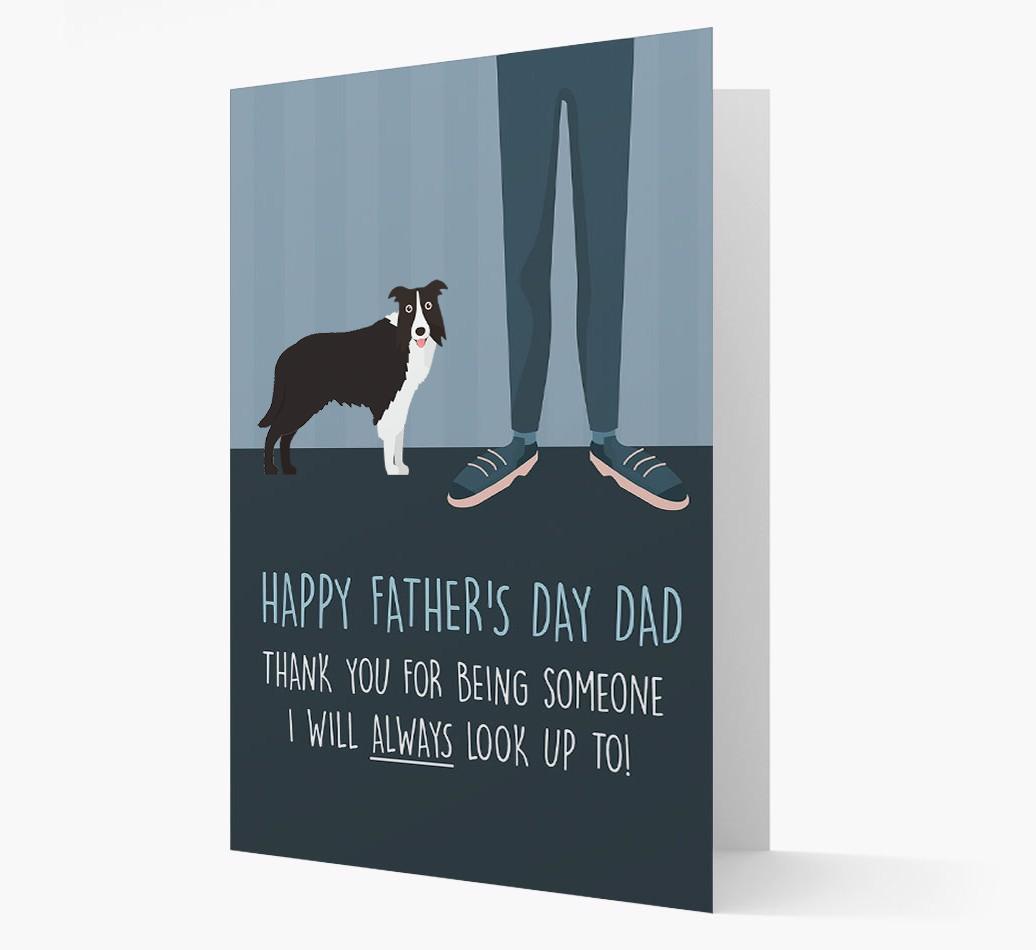'Happy Father's Day Dad' - Personalized {breedFullName} Father's Day Card