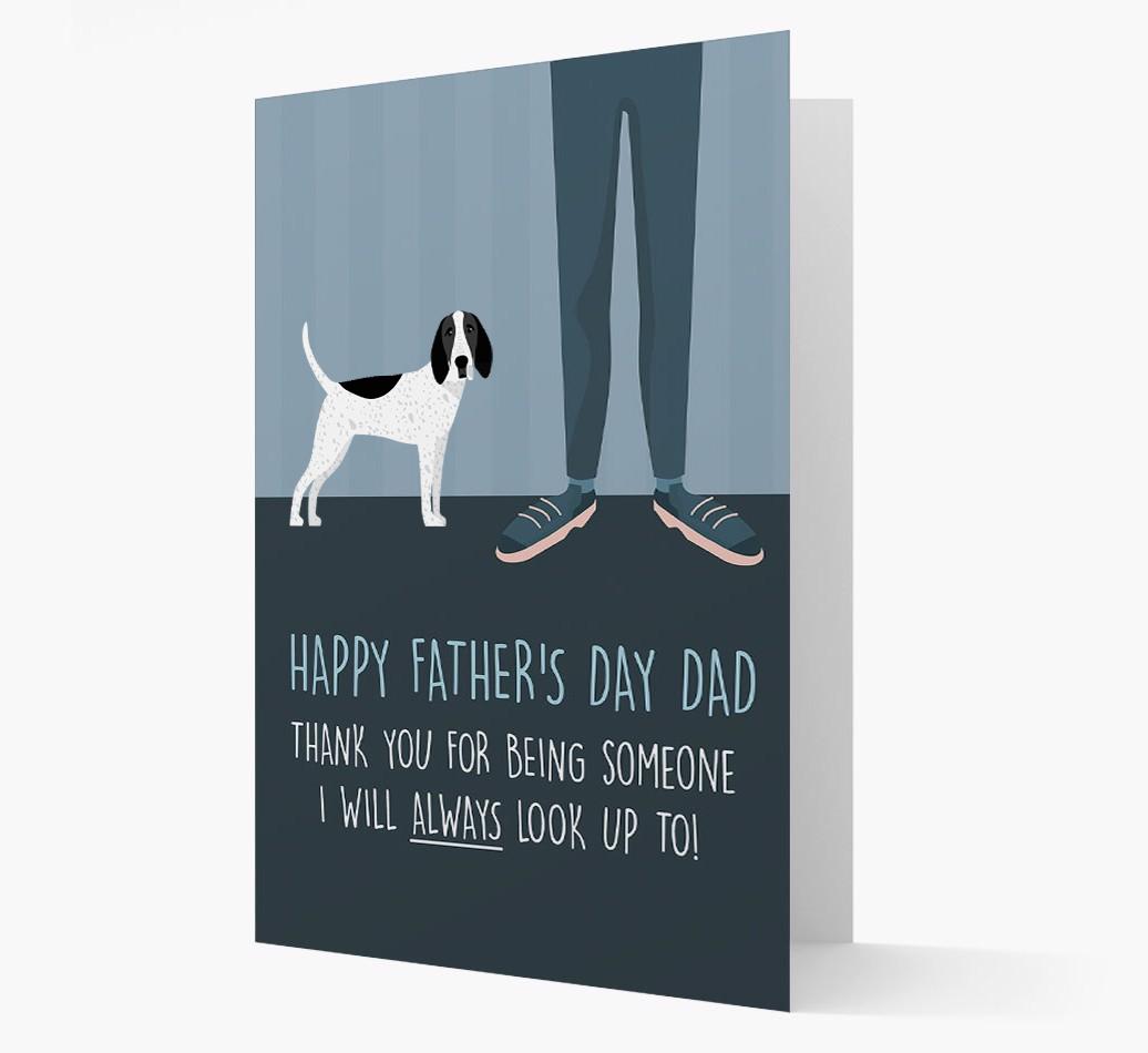 'Happy Father's Day Dad' - Personalized {breedFullName} Father's Day Card