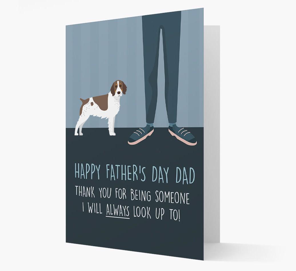 'Happy Father's Day Dad' - Personalized {breedFullName} Father's Day Card