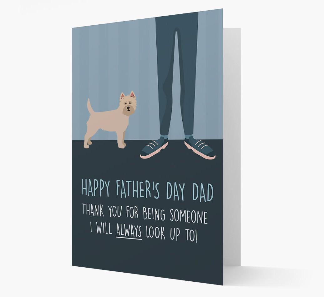 'Happy Father's Day Dad' - Personalized {breedFullName} Father's Day Card