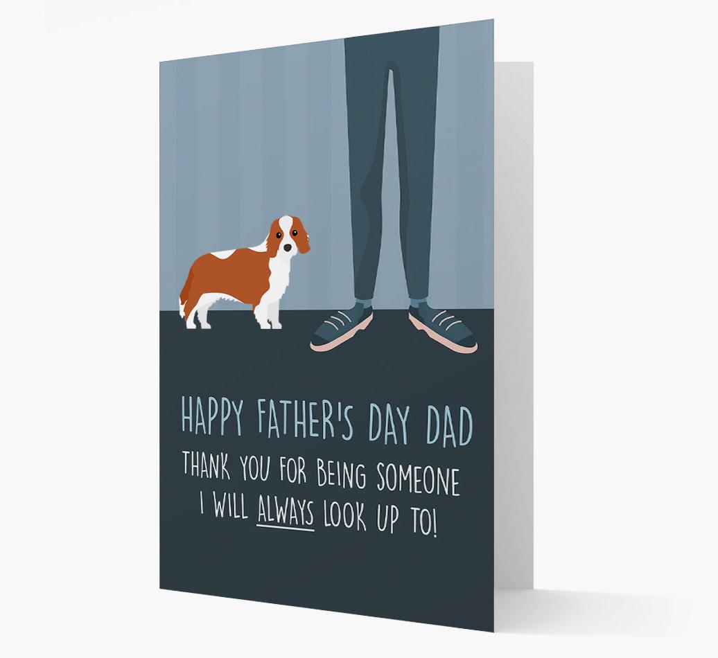 'Happy Father's Day Dad' - Personalized {breedFullName} Father's Day Card