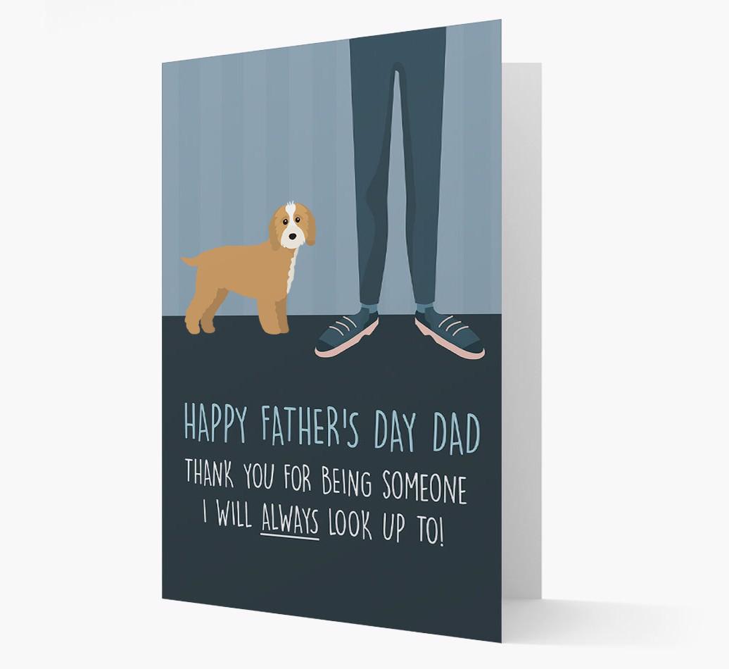 'Happy Father's Day Dad' - Personalized {breedFullName} Father's Day Card